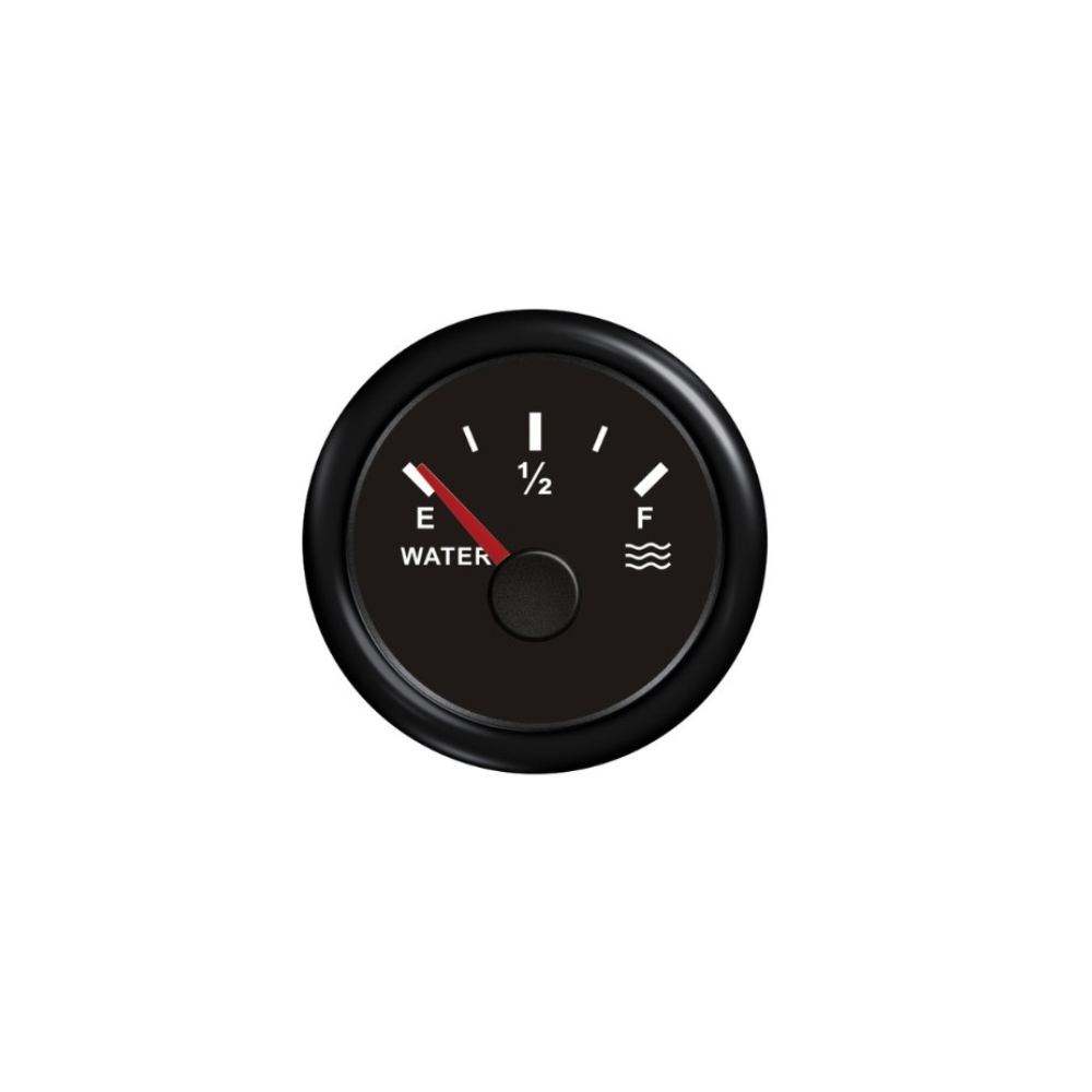 Brandstofniveaumeter, 0-190 Ohm, Ø 52 mm,