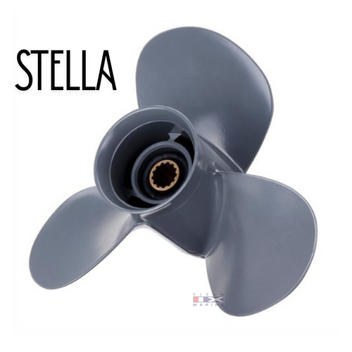 Polaris aluminium propeller 3×11,25×13", voor Honda 35-60 pk, C-groep