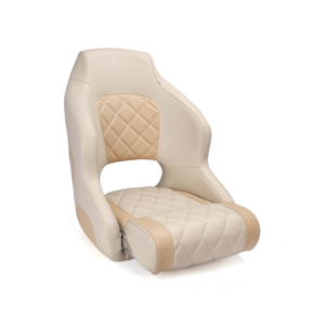 Sport kapiteinsstoel met opklapbare zitting, ivoor/beige
